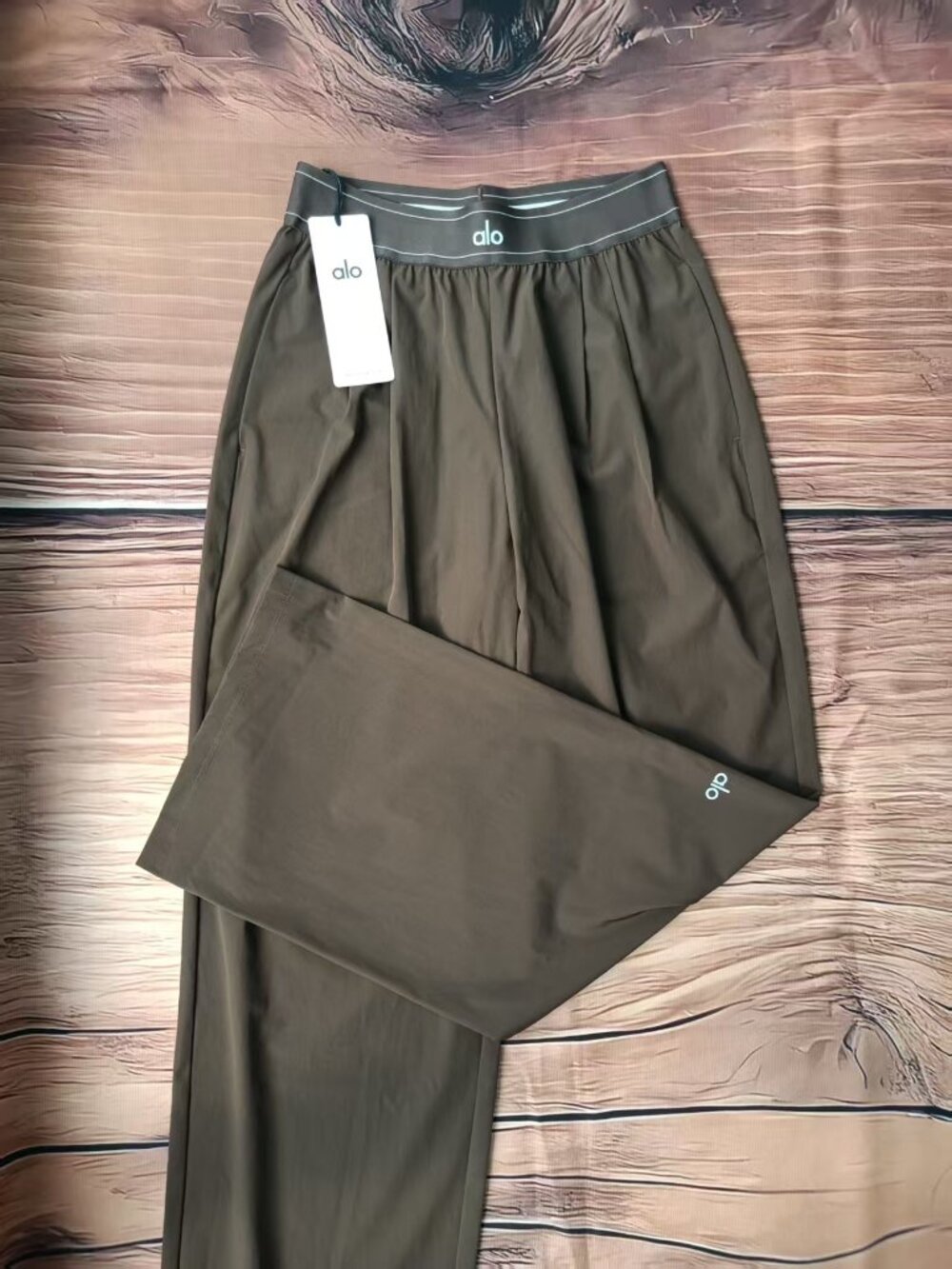 🤎Alo Yoga Suit Up Trouser Coffee Brown Regular 30-inch Inner Seam Length 🖤